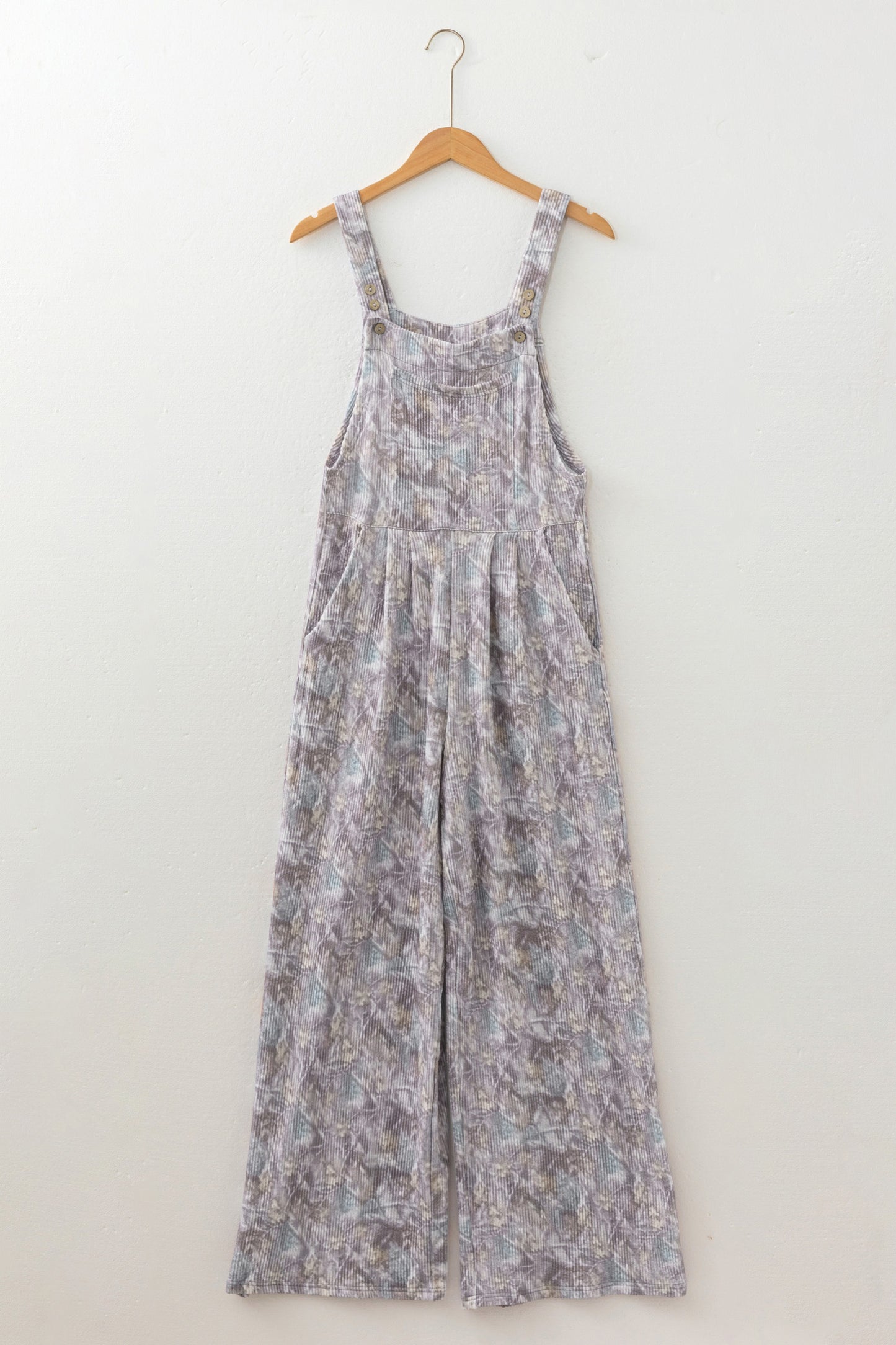 Brown Camouflage Sleeveless Jumpsuit