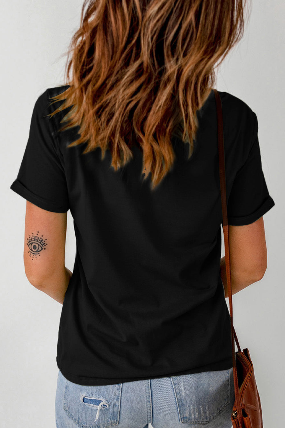 Black Rhinestone Mardi Gras Graphic Tee