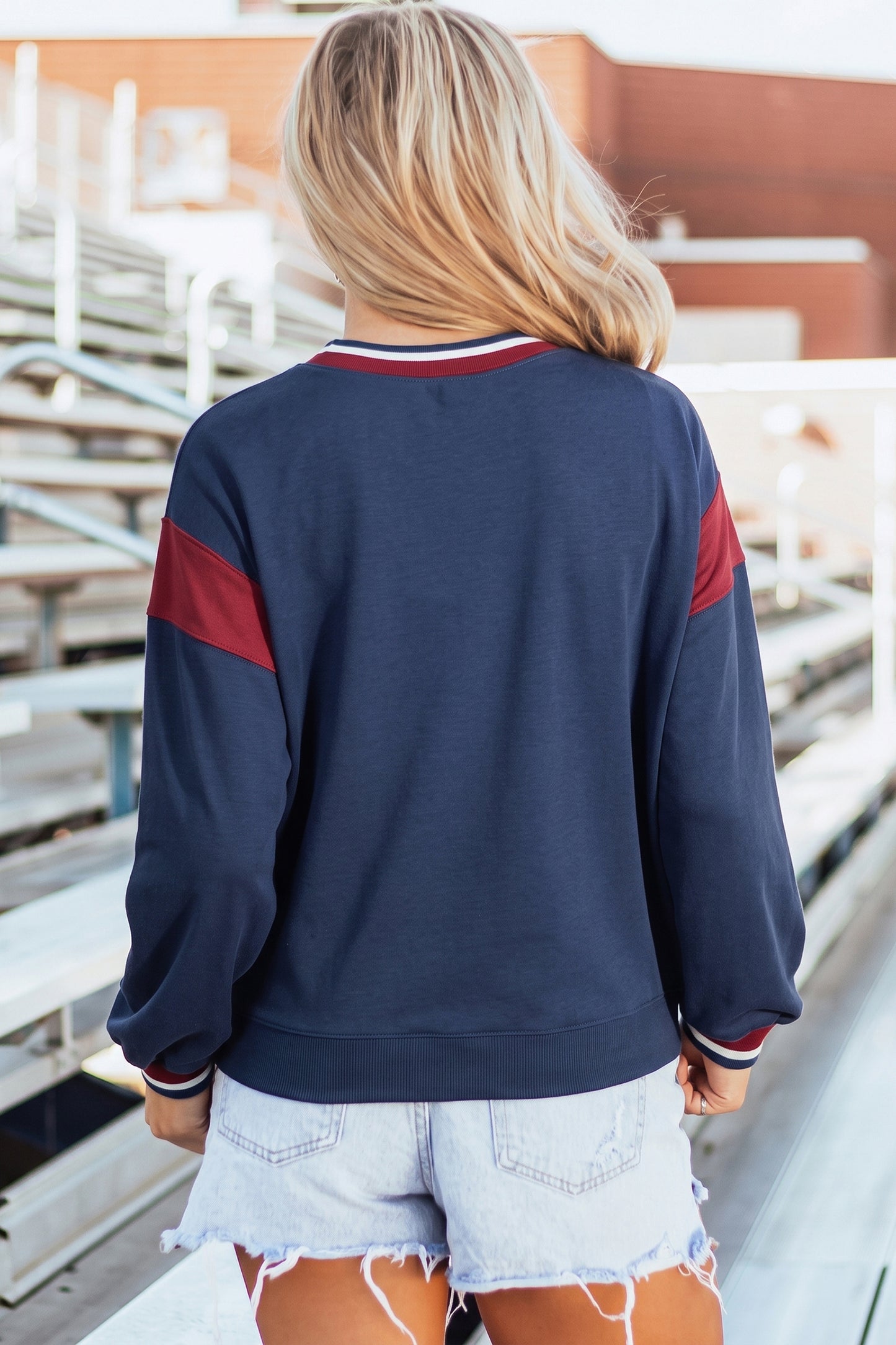 Sail Blue Athletic Graphic Sweatshirt