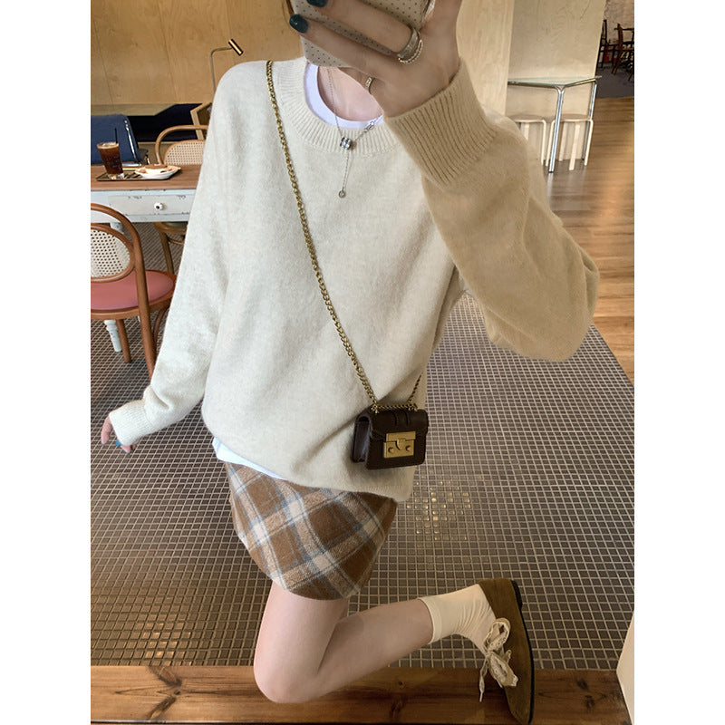 Laid-back Style Thick Soft Knit Cardigan Top