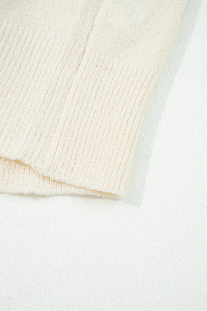 Cream Multicolor Striped Cardigan