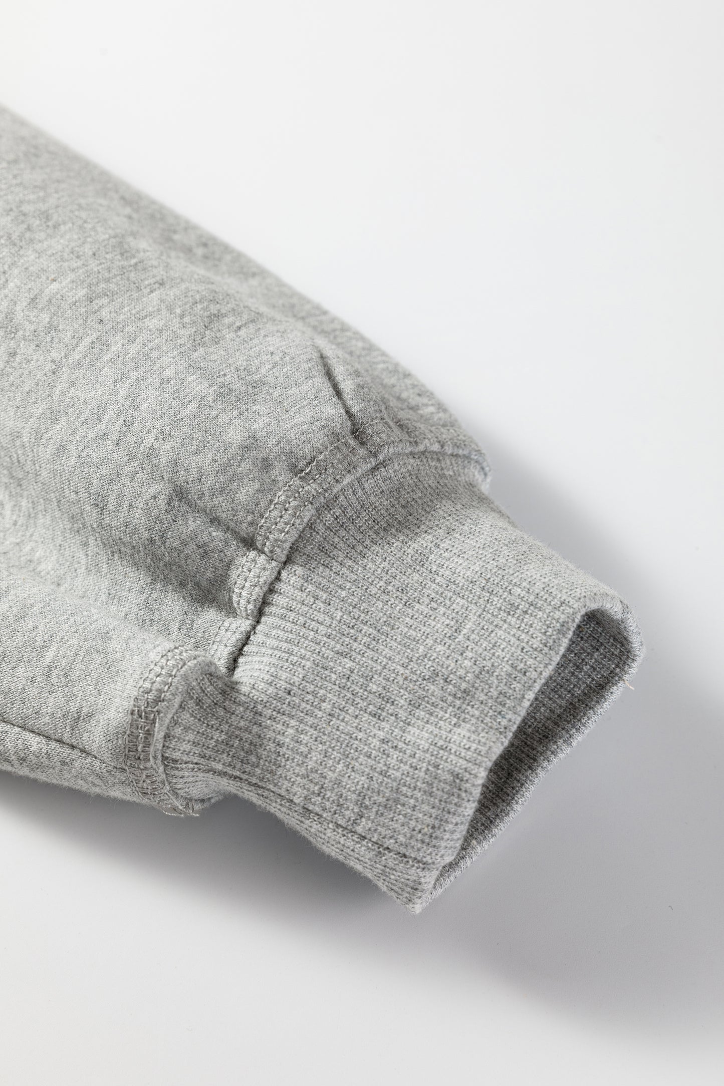 Gray Ruffle-Sleeve Oversized Hoodie