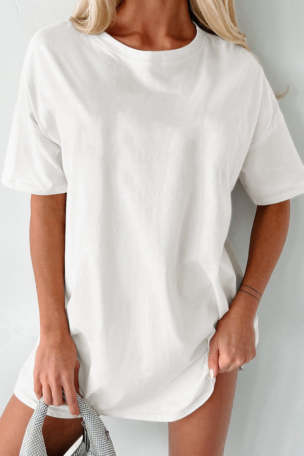 White Relaxed Tunic T-Shirt