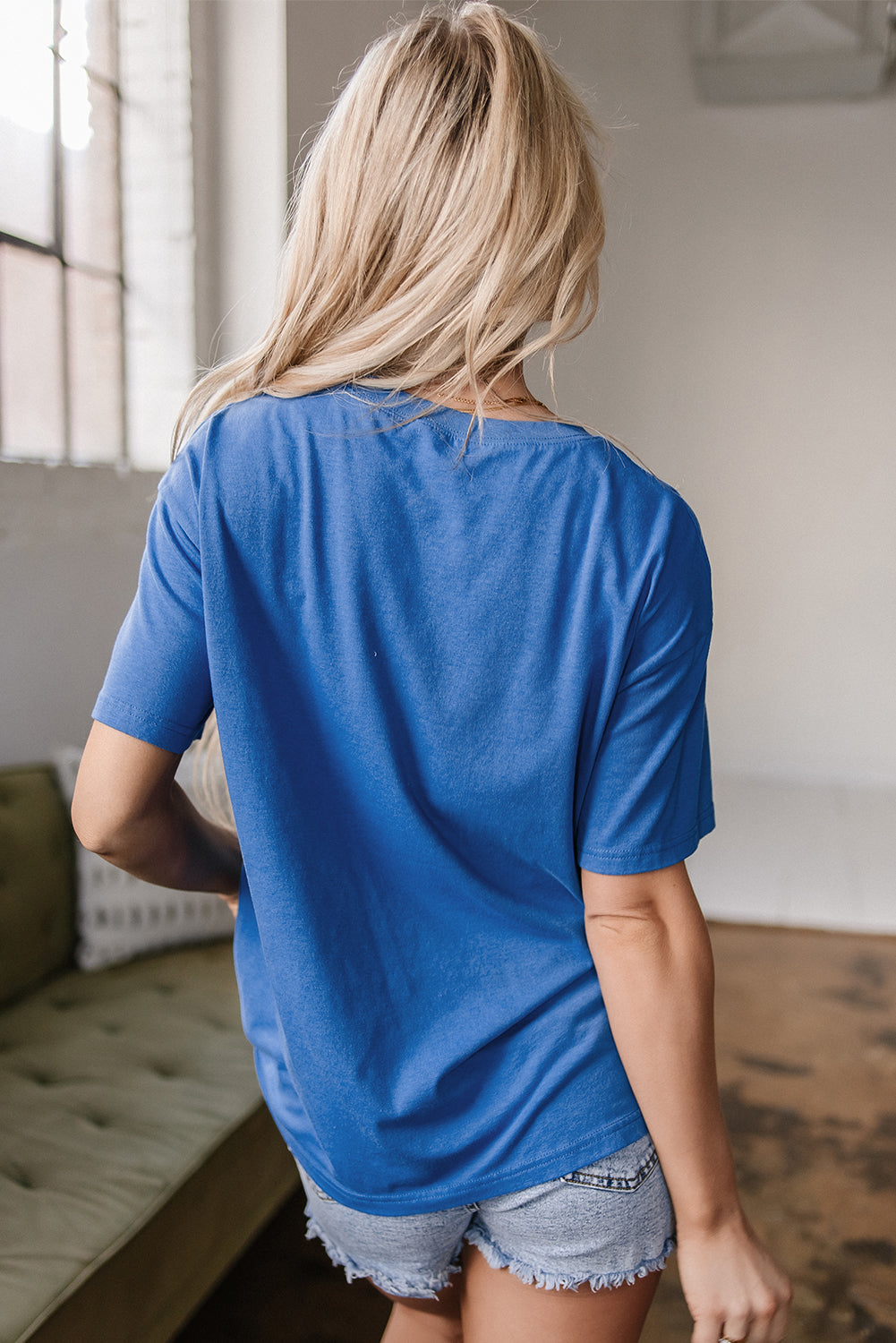 Sky Blue Motherhood Graphic Tee