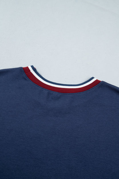 Sail Blue Athletic Graphic Sweatshirt