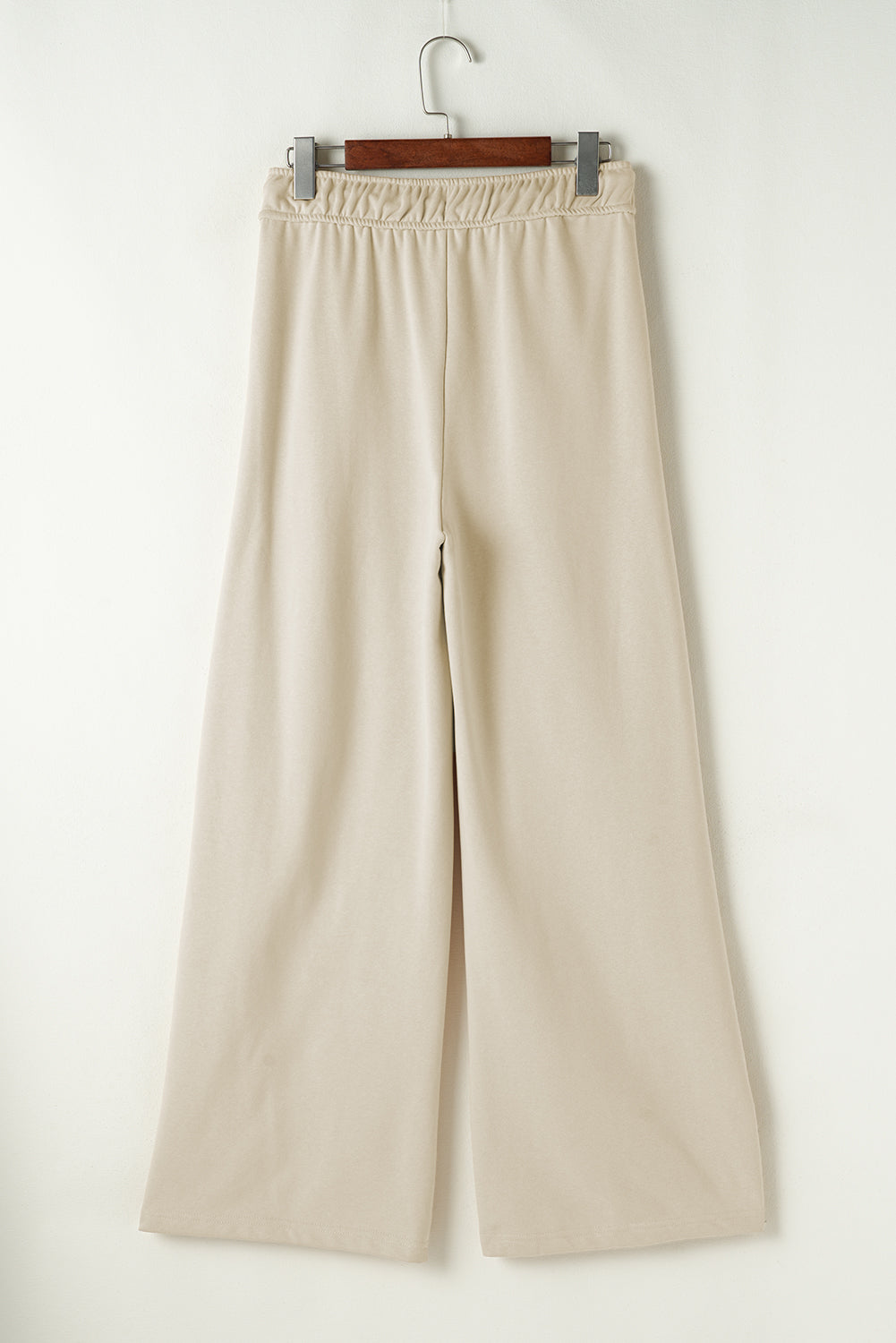 Apricot Drawstring Wide-Leg Pants